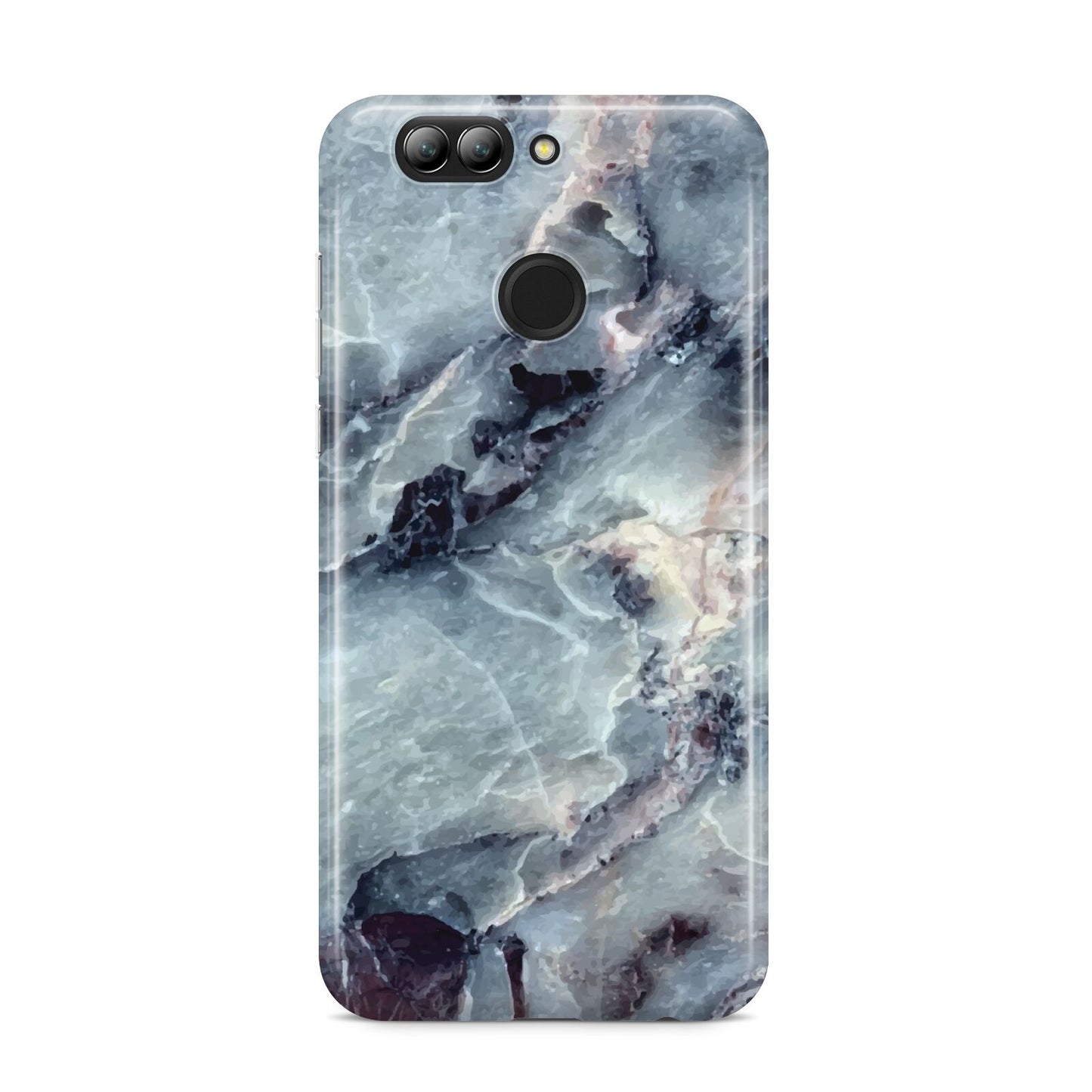 Faux Marble Blue Grey Huawei Nova 2s Phone Case