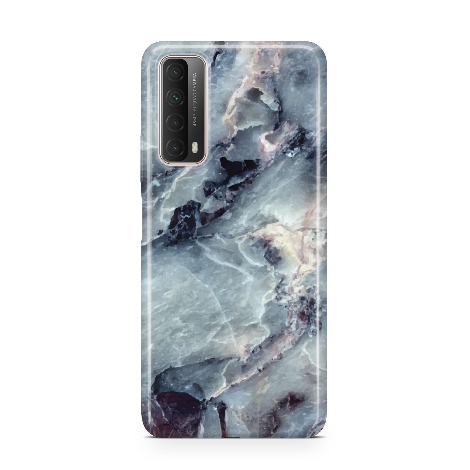 Faux Marble Blue Grey Huawei P Smart 2021