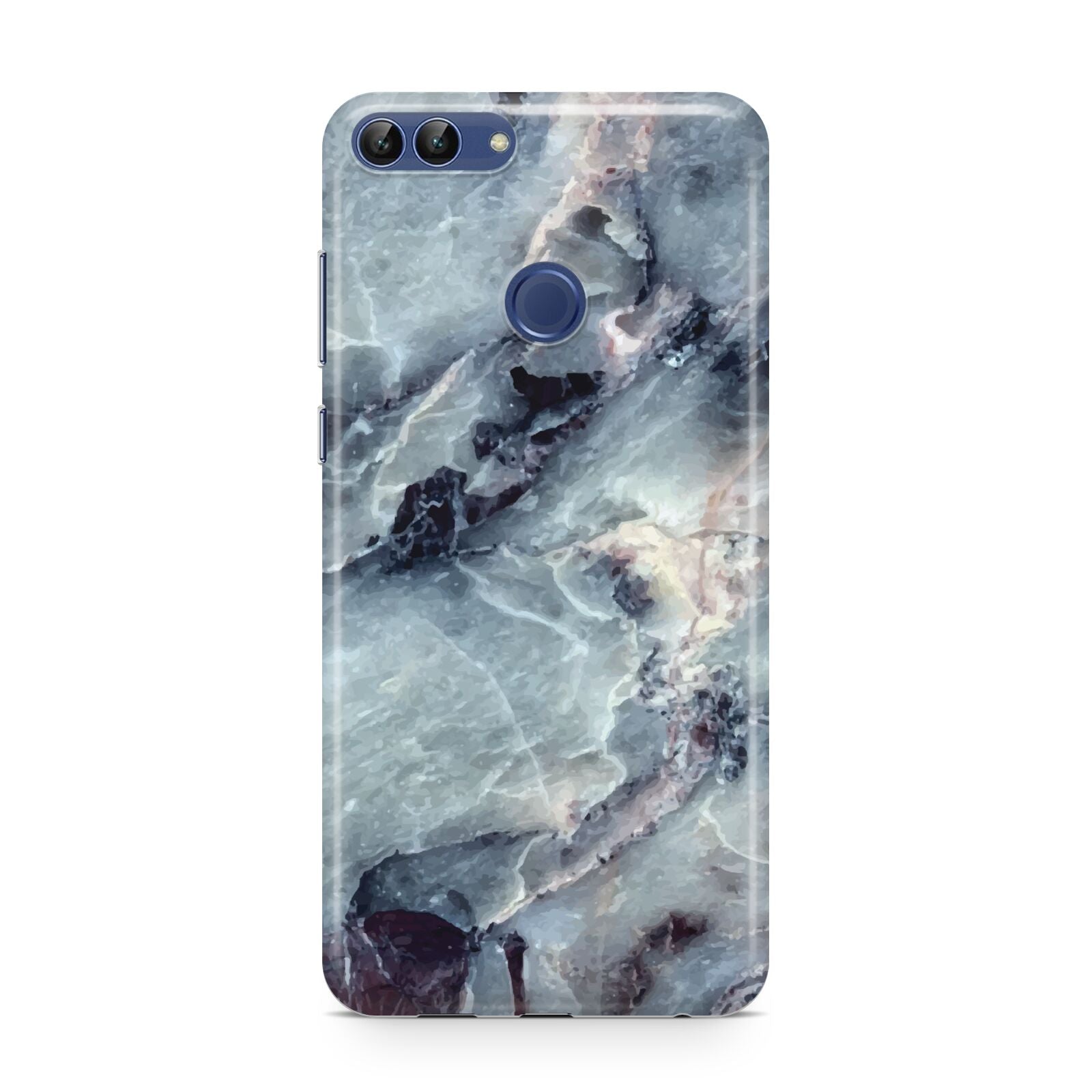 Faux Marble Blue Grey Huawei P Smart Case