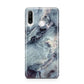 Faux Marble Blue Grey Huawei P30 Lite Phone Case