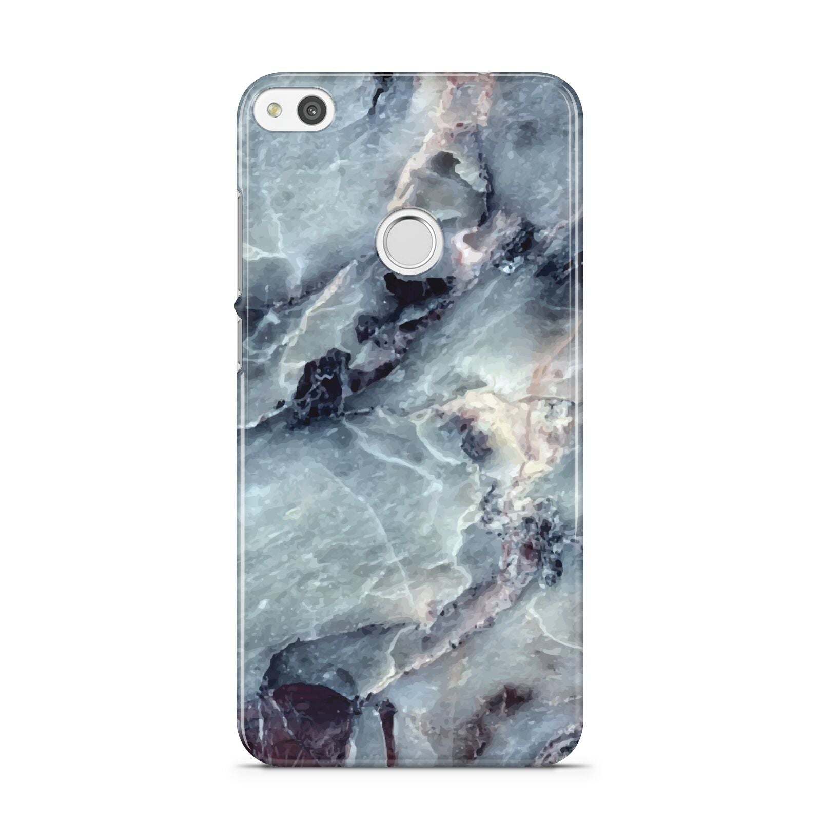 Faux Marble Blue Grey Huawei P8 Lite Case