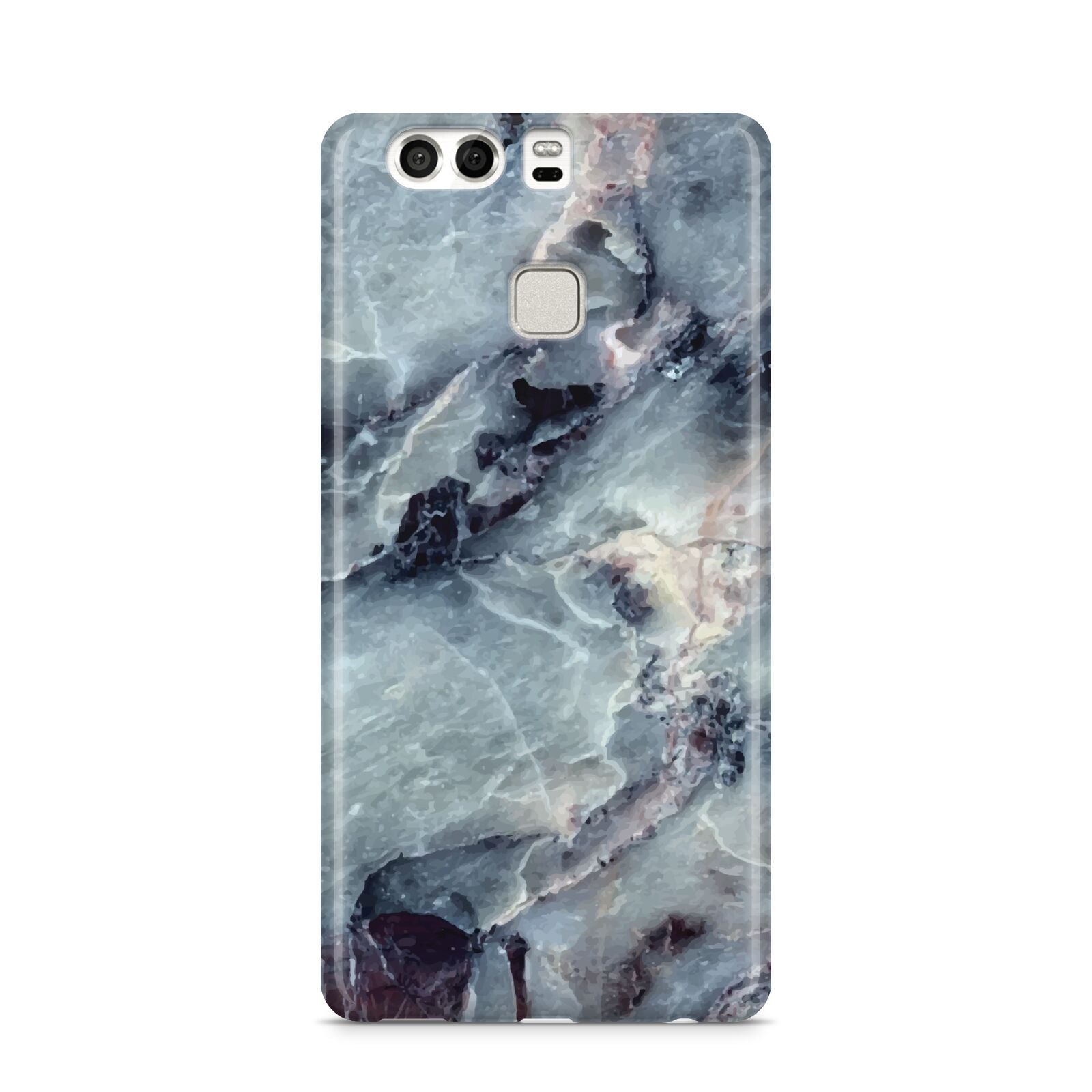 Faux Marble Blue Grey Huawei P9 Case