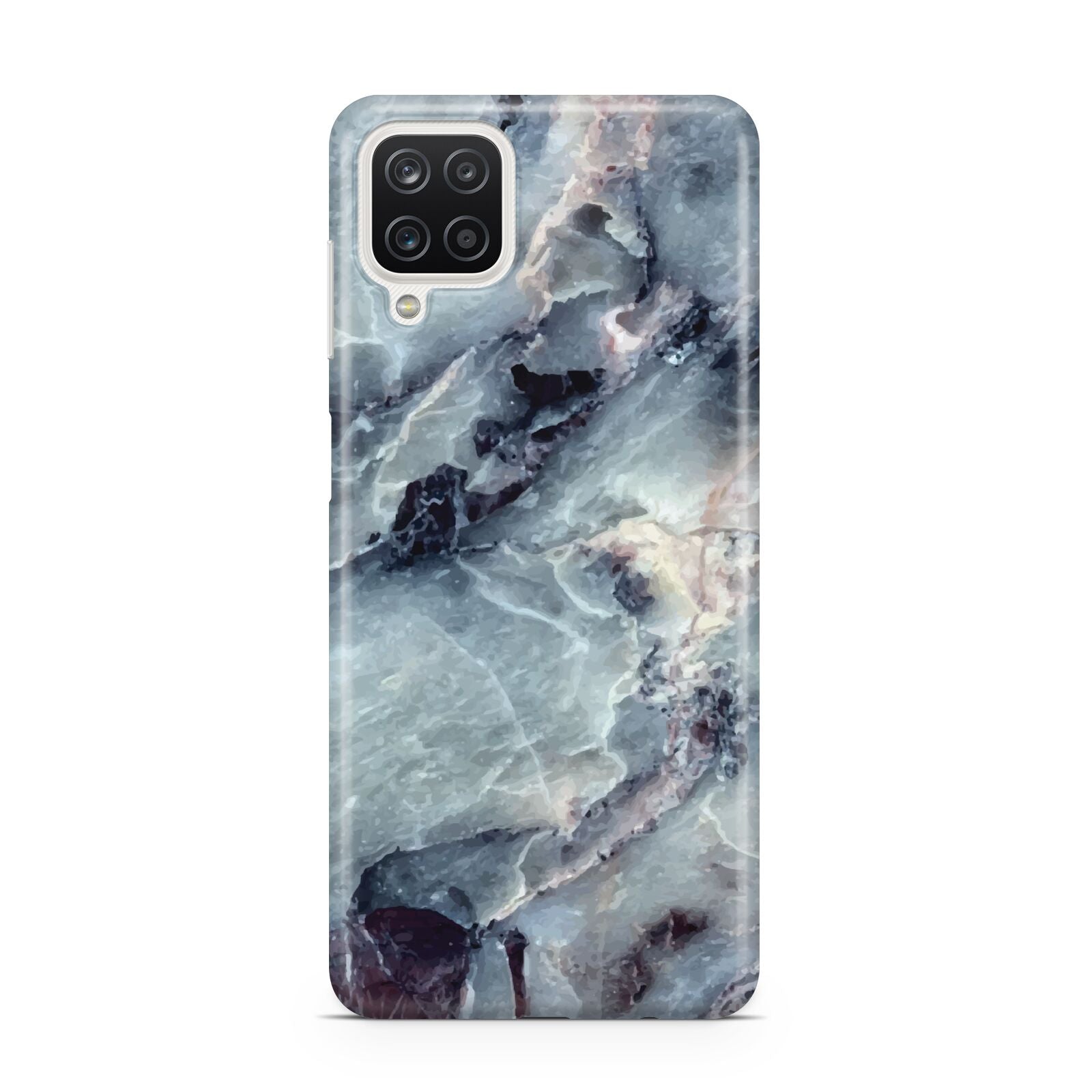 Faux Marble Blue Grey Samsung M12 Case