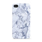 Faux Marble Blue Grey White Apple iPhone 4s Case