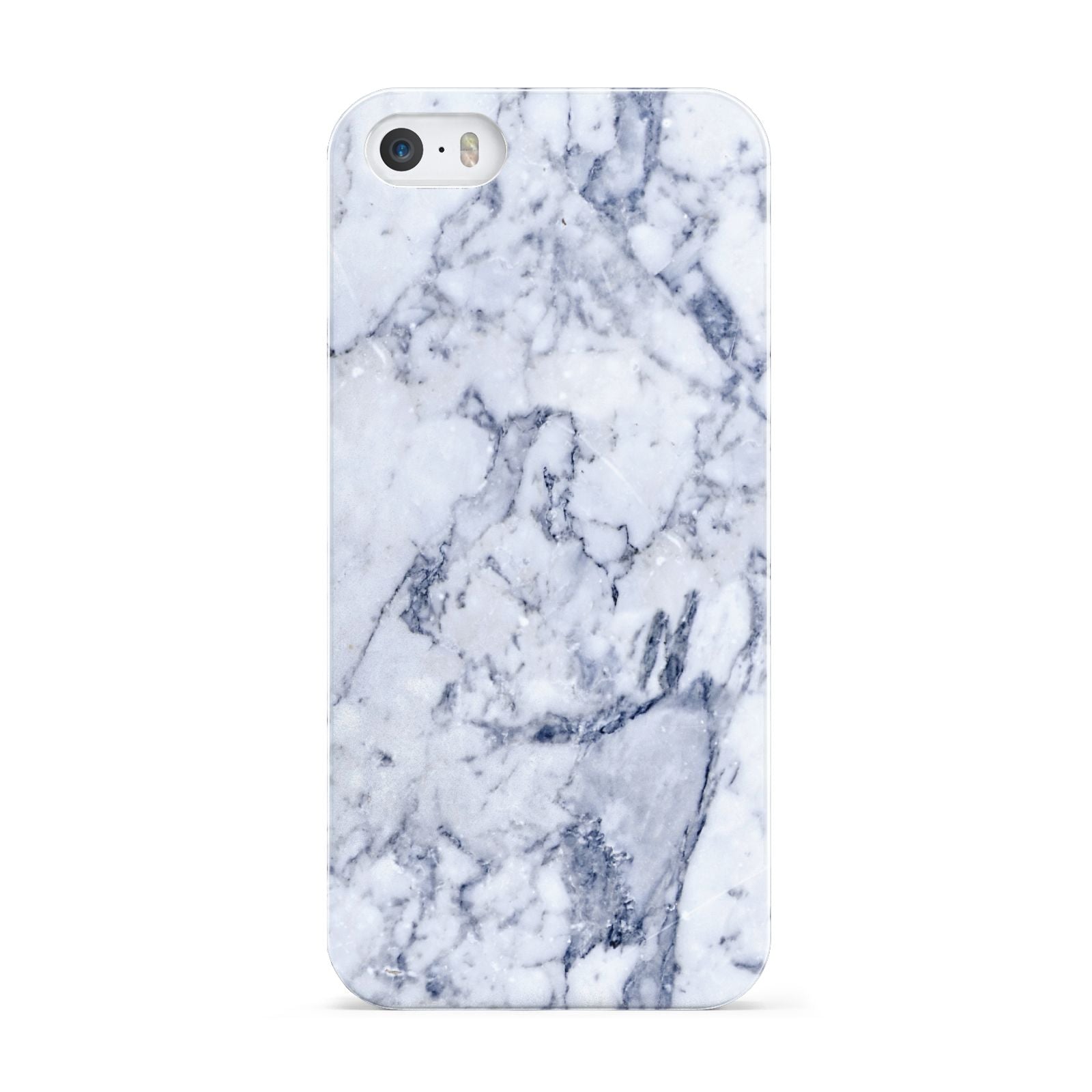 Faux Marble Blue Grey White Apple iPhone 5 Case