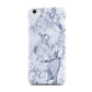 Faux Marble Blue Grey White Apple iPhone 5c Case