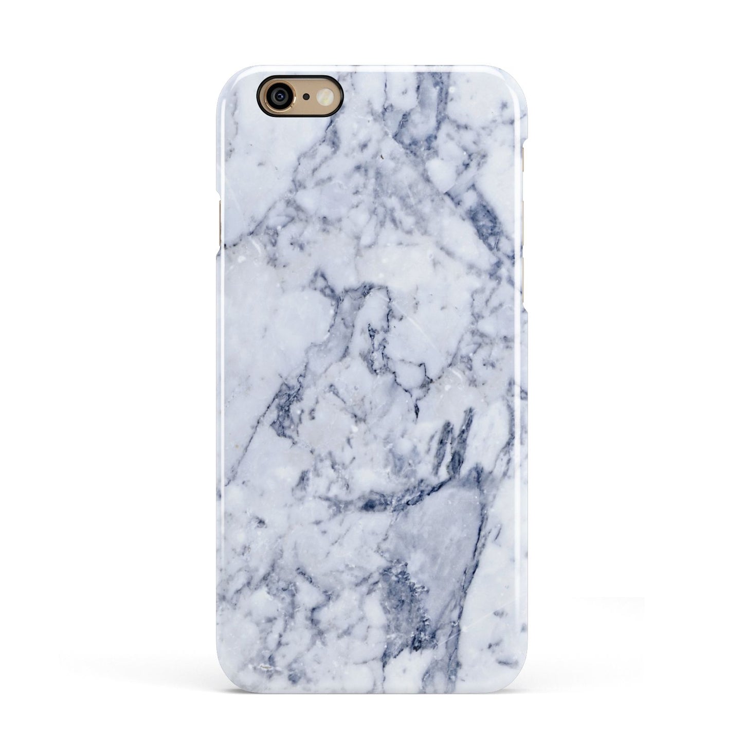 Faux Marble Blue Grey White Apple iPhone 6 3D Snap Case