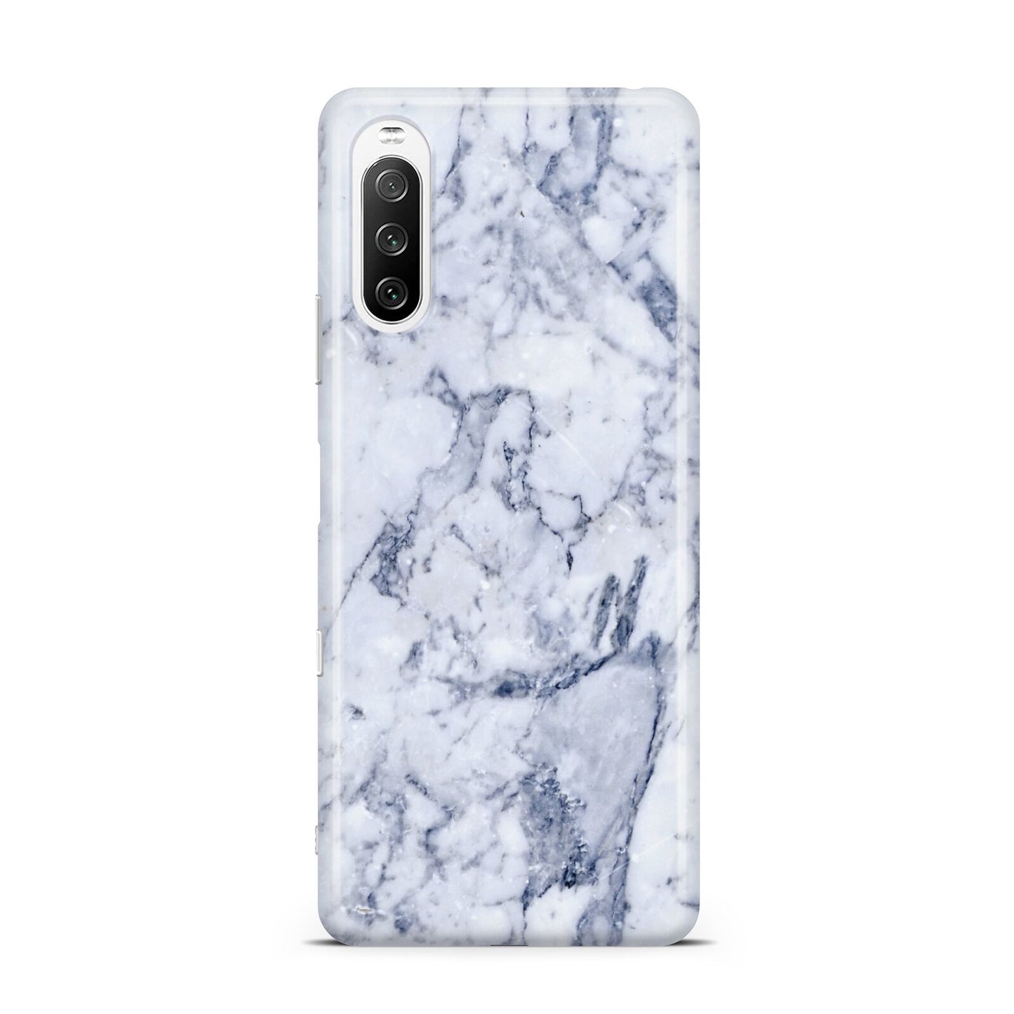 Faux Marble Blue Grey White Sony Xperia 10 III Case