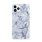 Faux Marble Blue Grey White iPhone 11 Pro 3D Snap Case