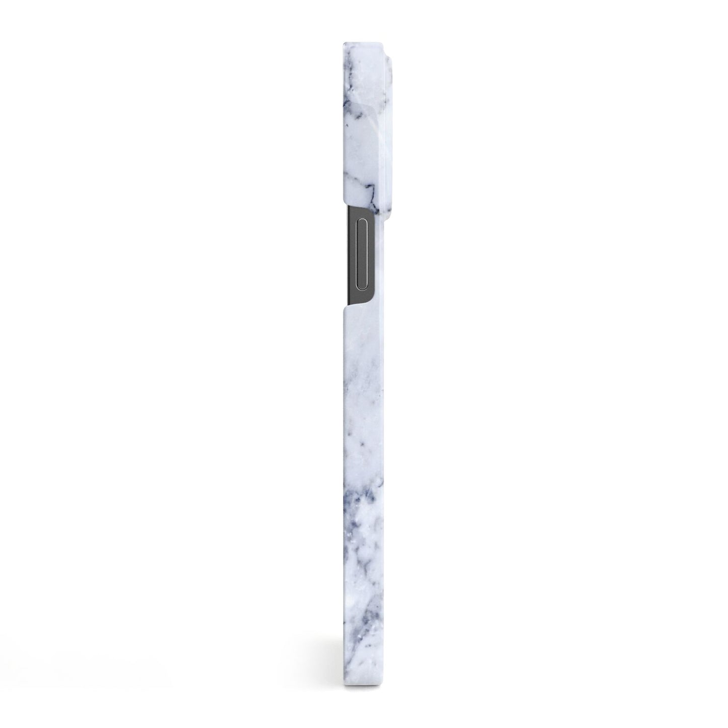 Faux Marble Blue Grey White iPhone 13 Pro Max Side Image 3D Snap Case