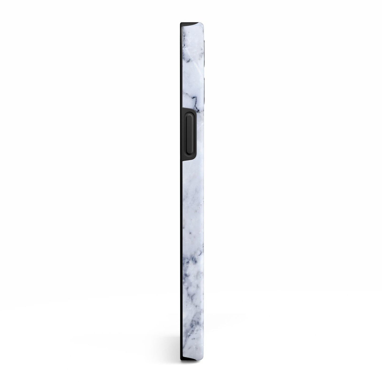Faux Marble Blue Grey White iPhone 13 Pro Max Side Image 3D Tough Case