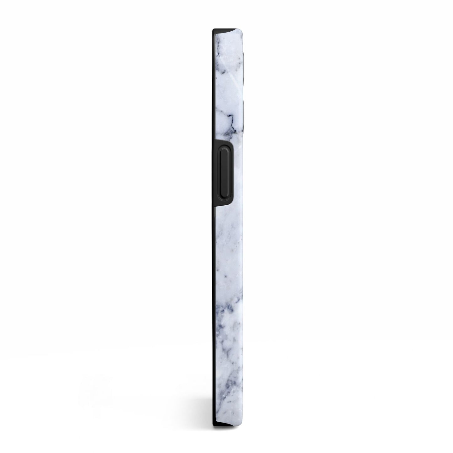 Faux Marble Blue Grey White iPhone 13 Pro Side Image 3D Tough Case