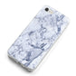 Faux Marble Blue Grey White iPhone 8 Bumper Case on Silver iPhone Alternative Image