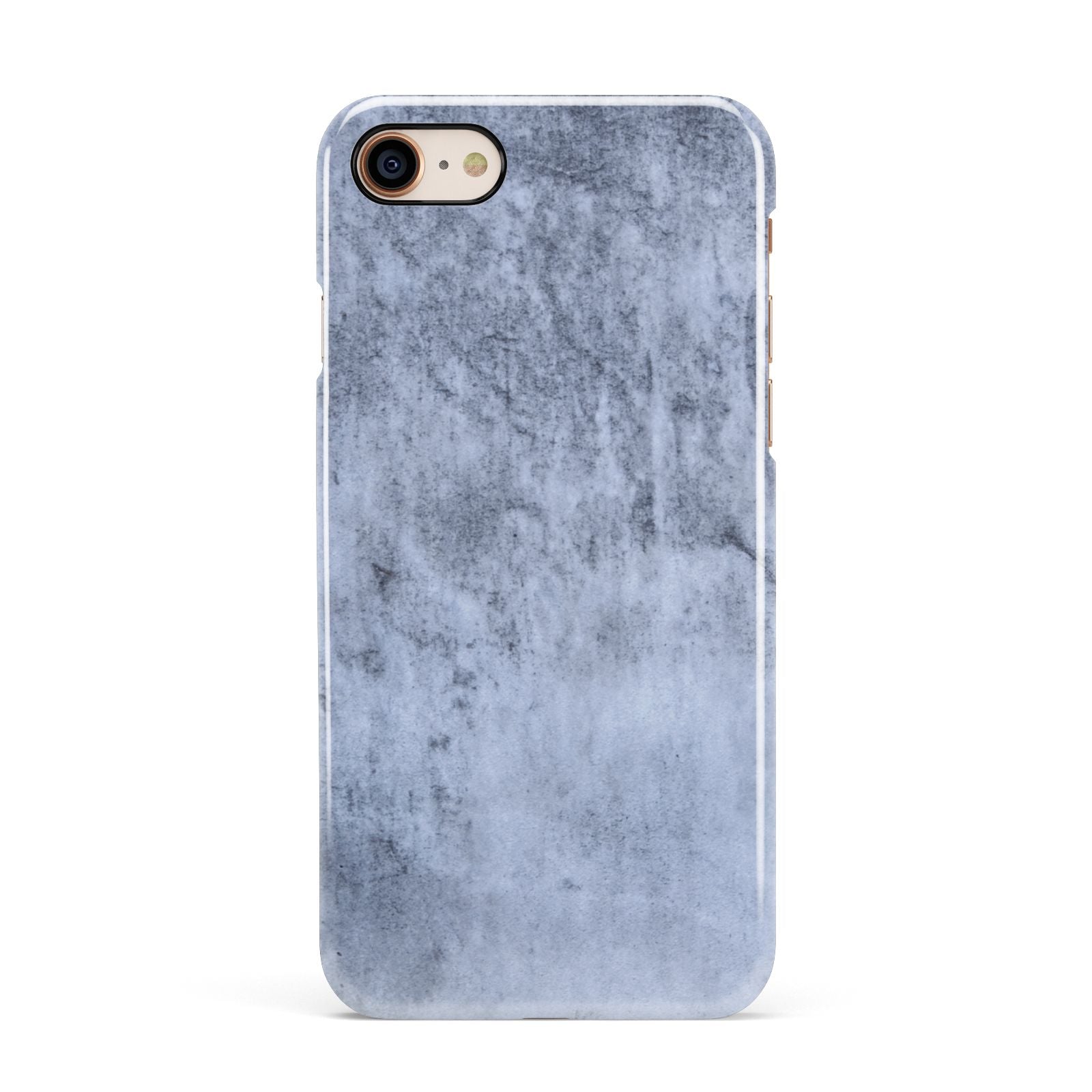 Faux Marble Dark Grey Apple iPhone 7 8 3D Snap Case