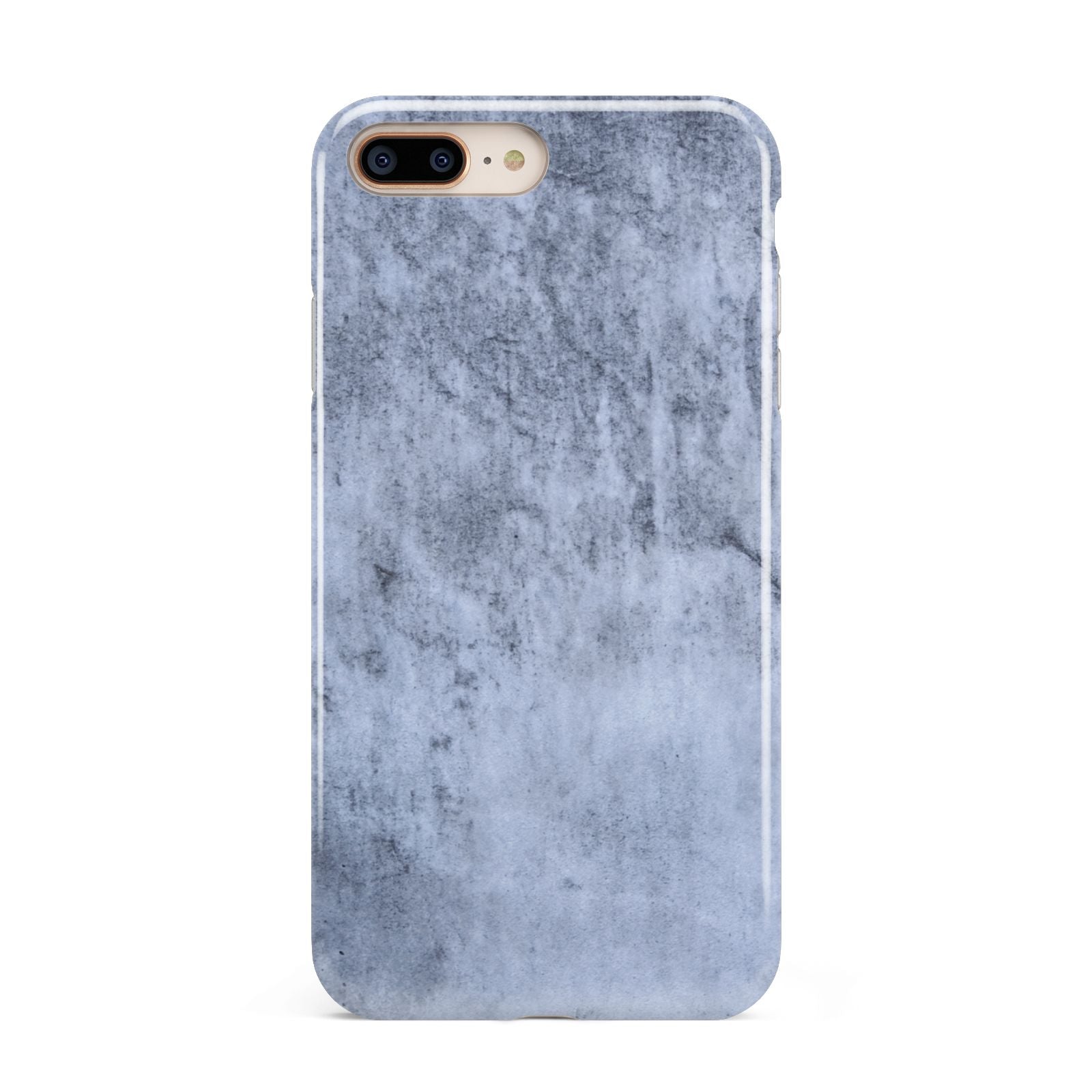 Faux Marble Dark Grey Apple iPhone 7 8 Plus 3D Tough Case