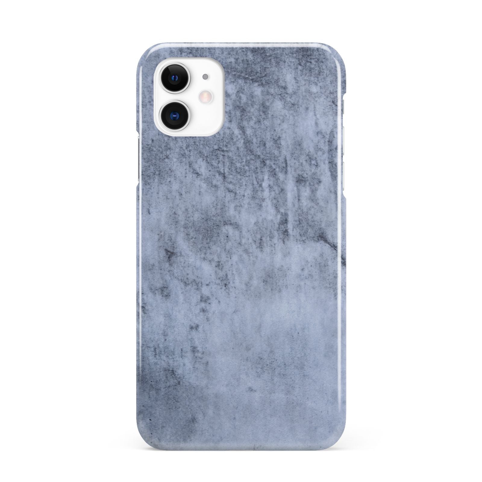 Faux Marble Dark Grey iPhone 11 3D Snap Case