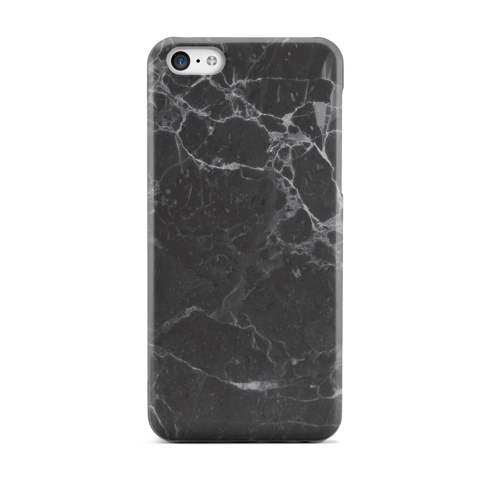 Faux Marble Effect Black Apple iPhone 5c Case