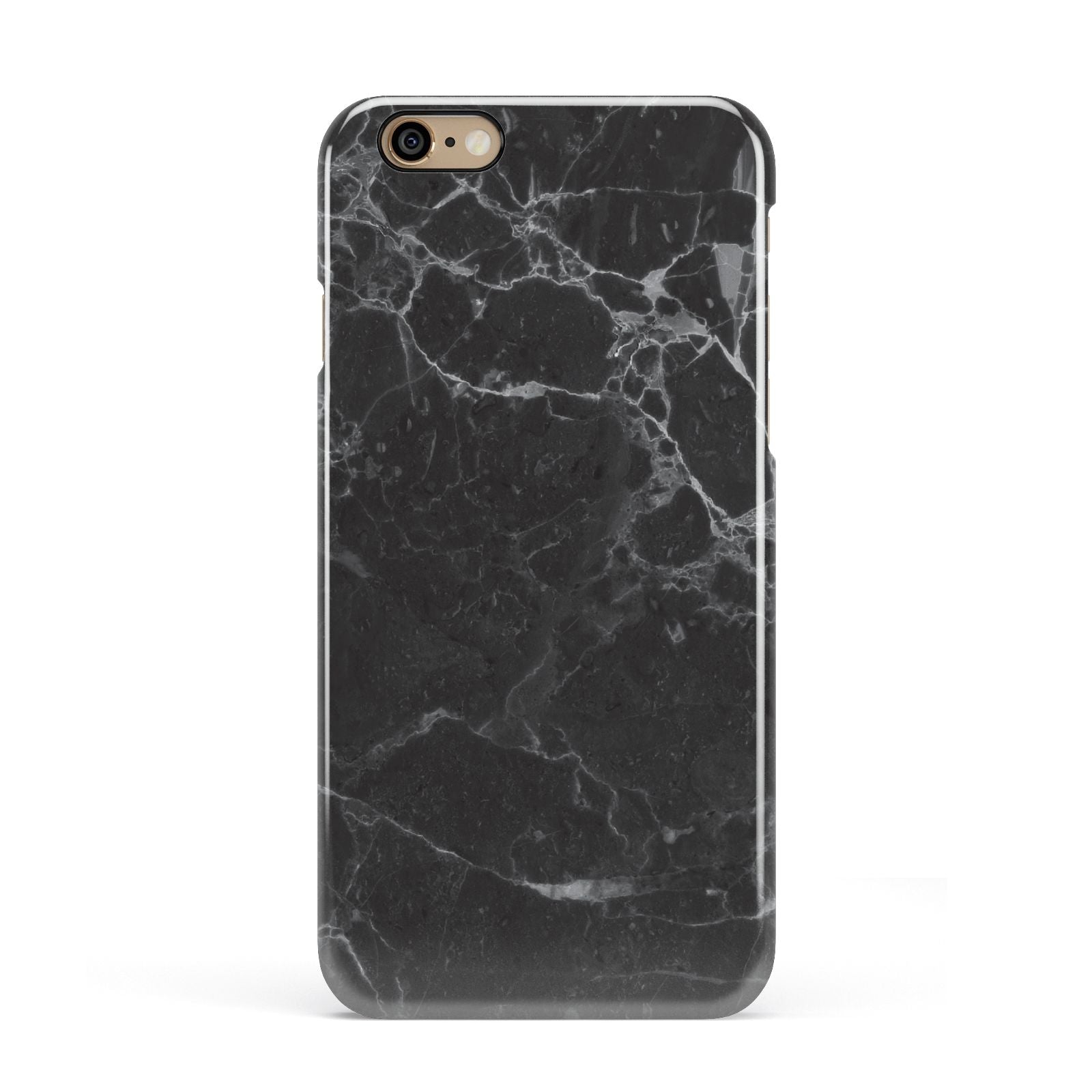 Faux Marble Effect Black Apple iPhone 6 3D Snap Case