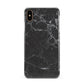 Faux Marble Effect Black Apple iPhone Xs Max 3D Snap Case