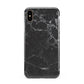 Faux Marble Effect Black Apple iPhone Xs Max 3D Tough Case