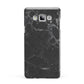 Faux Marble Effect Black Samsung Galaxy A7 2015 Case