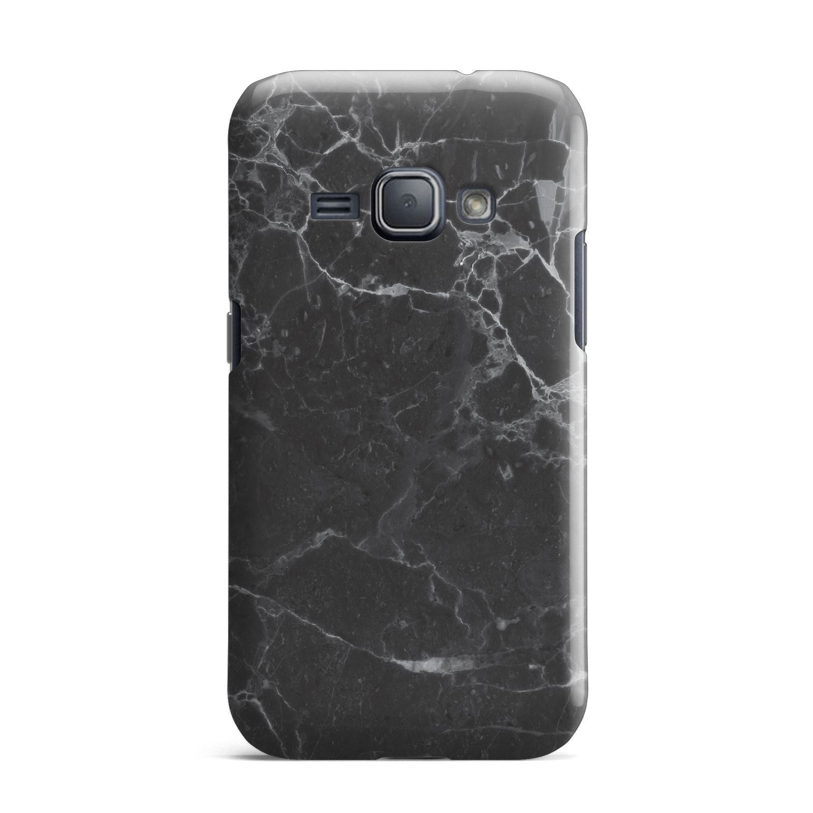 Faux Marble Effect Black Samsung Galaxy J1 2016 Case