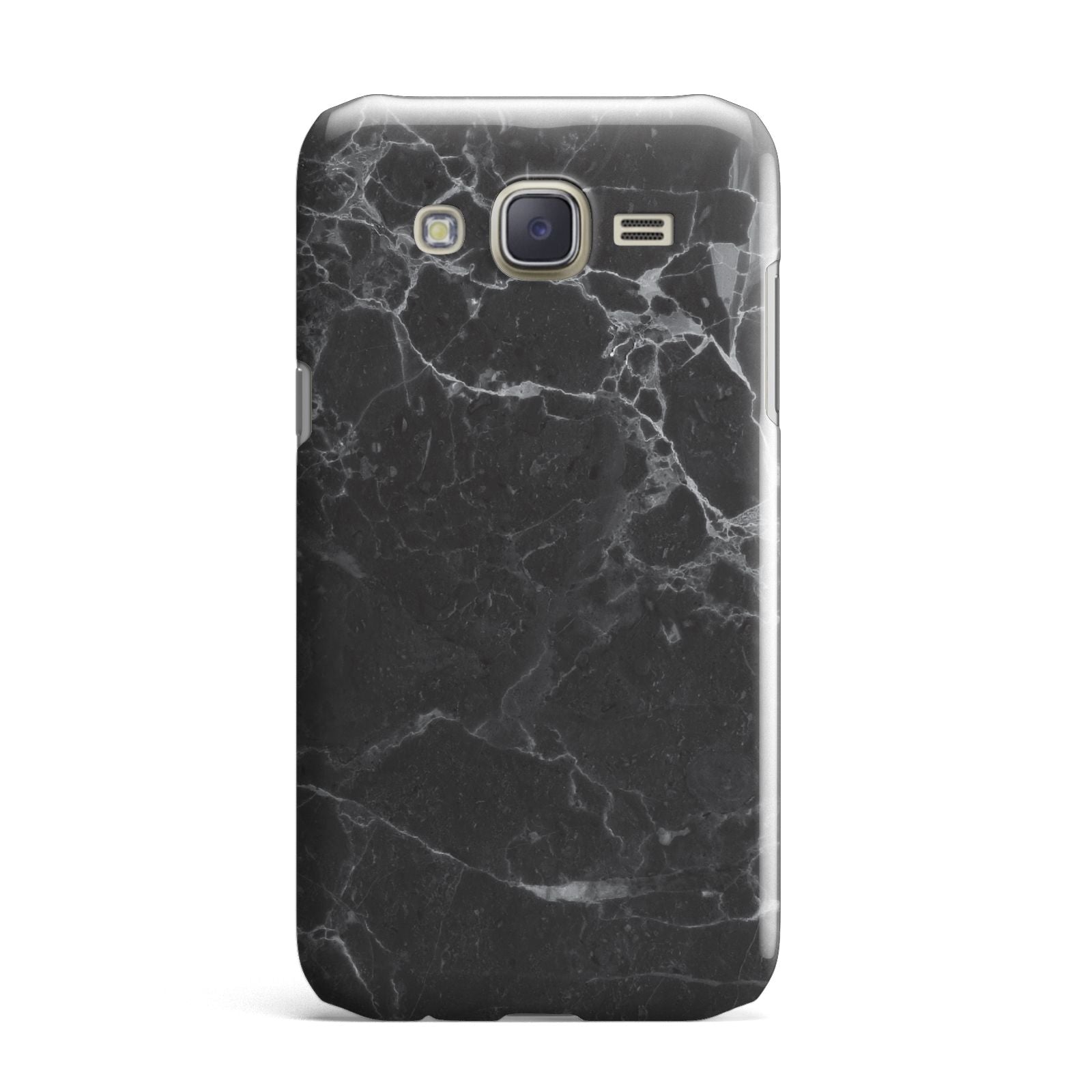Faux Marble Effect Black Samsung Galaxy J7 Case