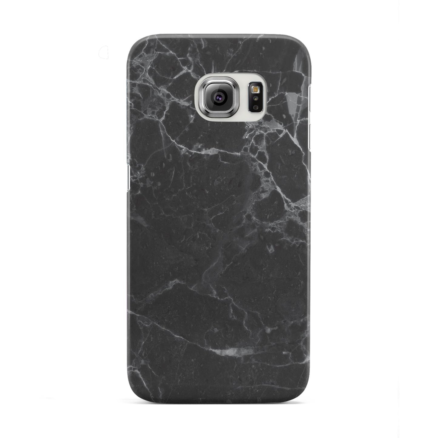 Faux Marble Effect Black Samsung Galaxy S6 Edge Case