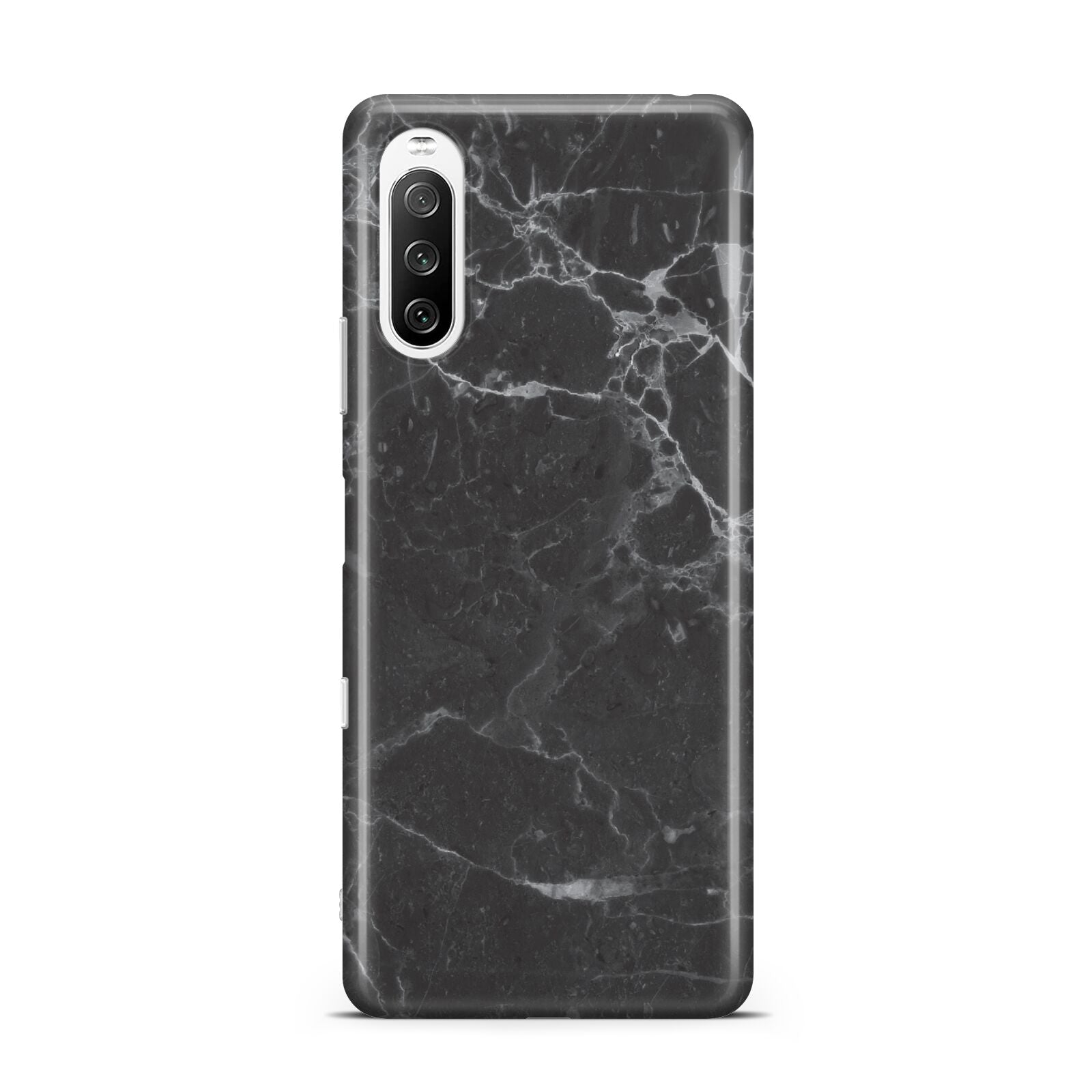 Faux Marble Effect Black Sony Xperia 10 III Case