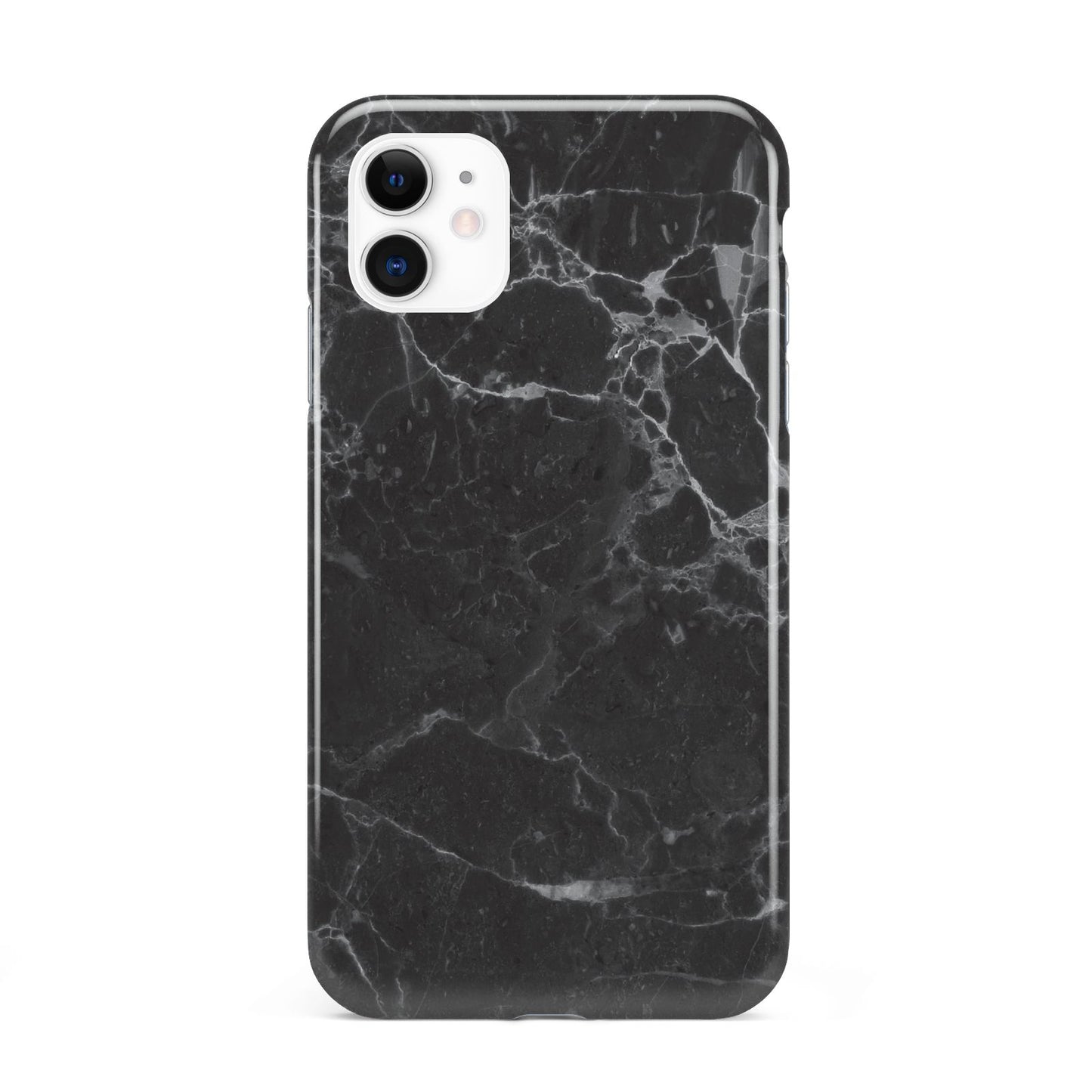 Faux Marble Effect Black iPhone 11 3D Tough Case
