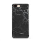 Faux Marble Effect Black iPhone 8 Plus 3D Snap Case on Gold Phone