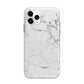 Faux Marble Effect Grey White Apple iPhone 11 Pro Max in Silver with Bumper Case