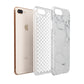 Faux Marble Effect Grey White Apple iPhone 7 8 Plus 3D Tough Case Expanded View