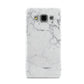 Faux Marble Effect Grey White Samsung Galaxy A3 Case