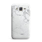 Faux Marble Effect Grey White Samsung Galaxy J7 Case