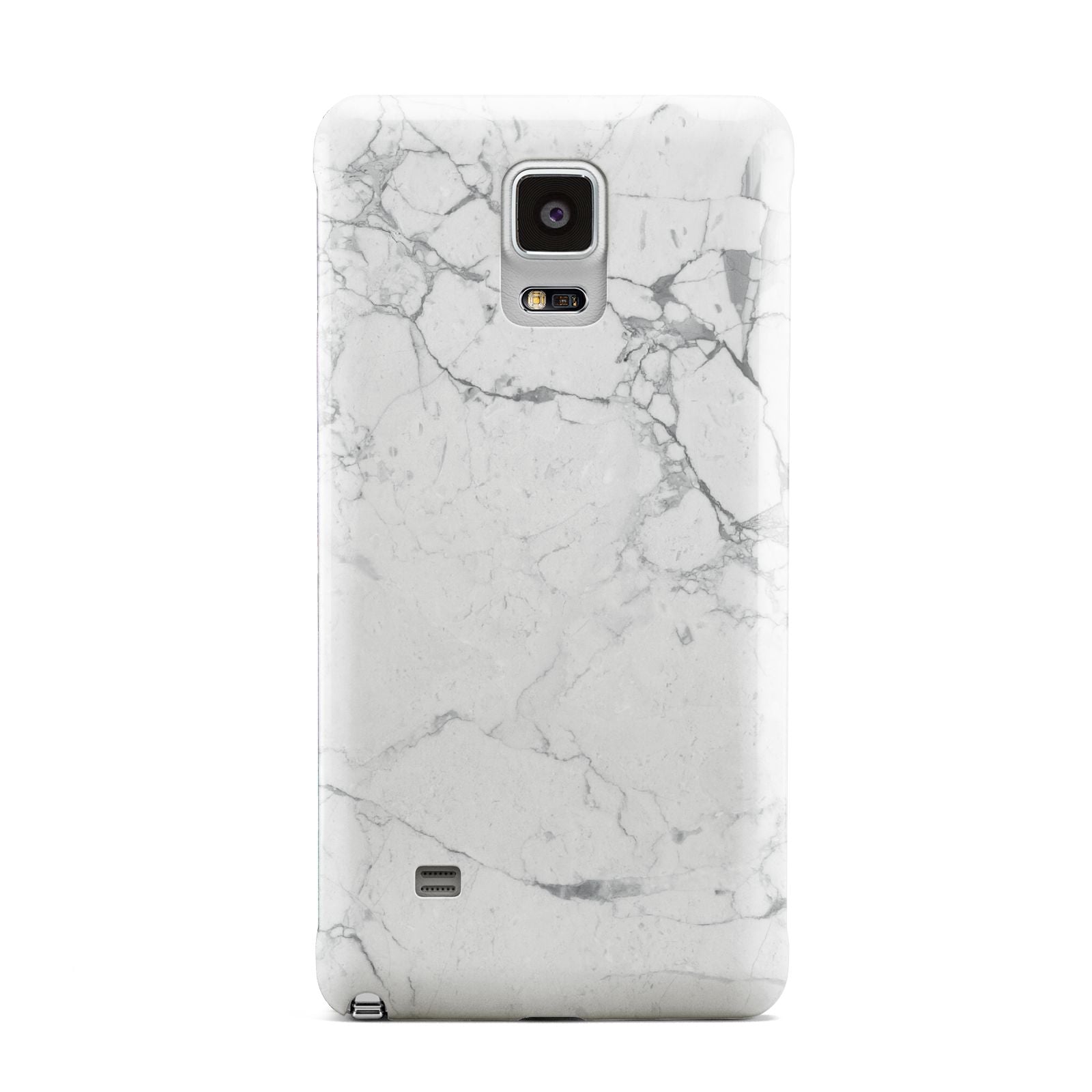 Faux Marble Effect Grey White Samsung Galaxy Note 4 Case