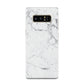 Faux Marble Effect Grey White Samsung Galaxy Note 8 Case