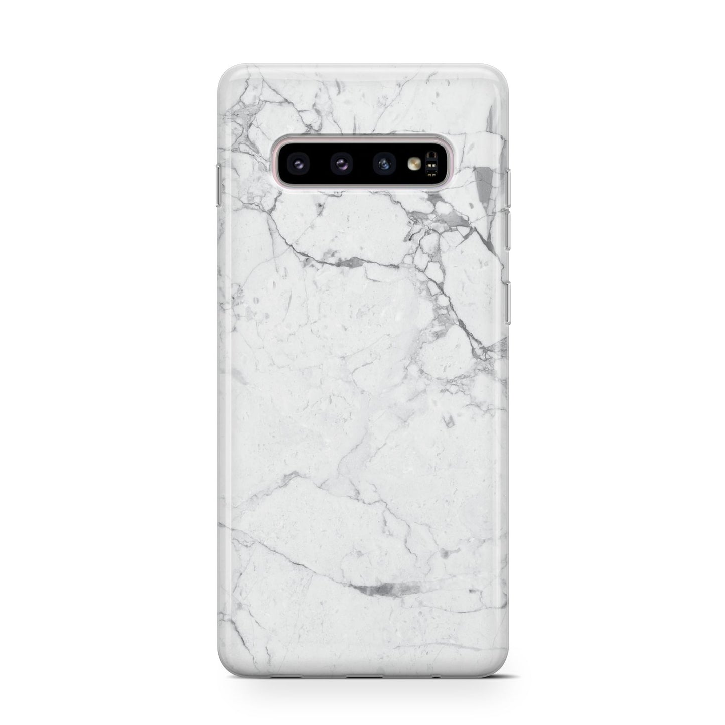 Faux Marble Effect Grey White Samsung Galaxy S10 Case