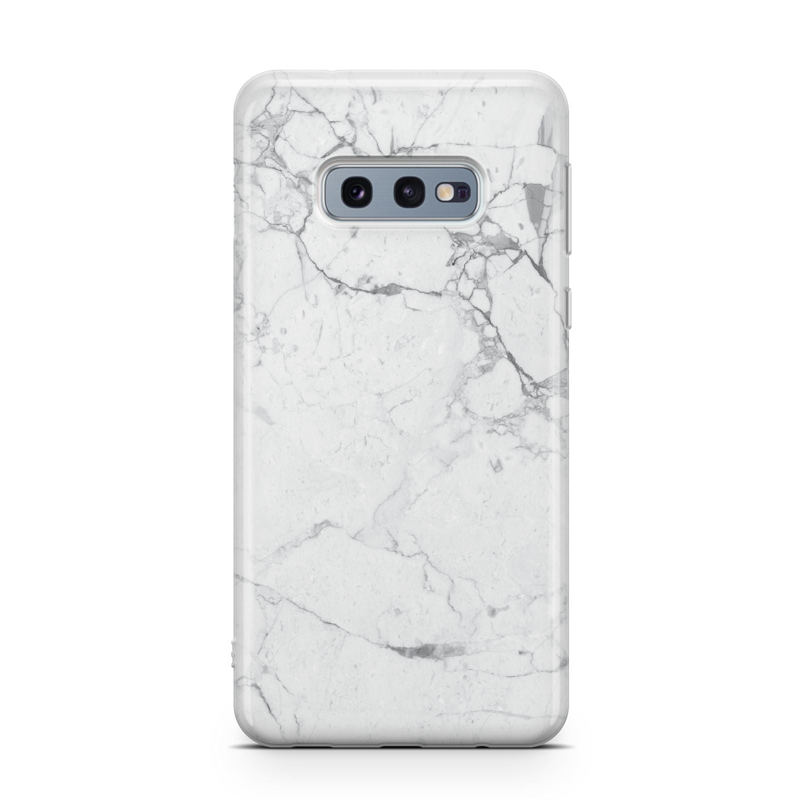 Faux Marble Effect Grey White Samsung Galaxy S10E Case