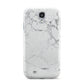 Faux Marble Effect Grey White Samsung Galaxy S4 Case