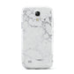 Faux Marble Effect Grey White Samsung Galaxy S4 Mini Case