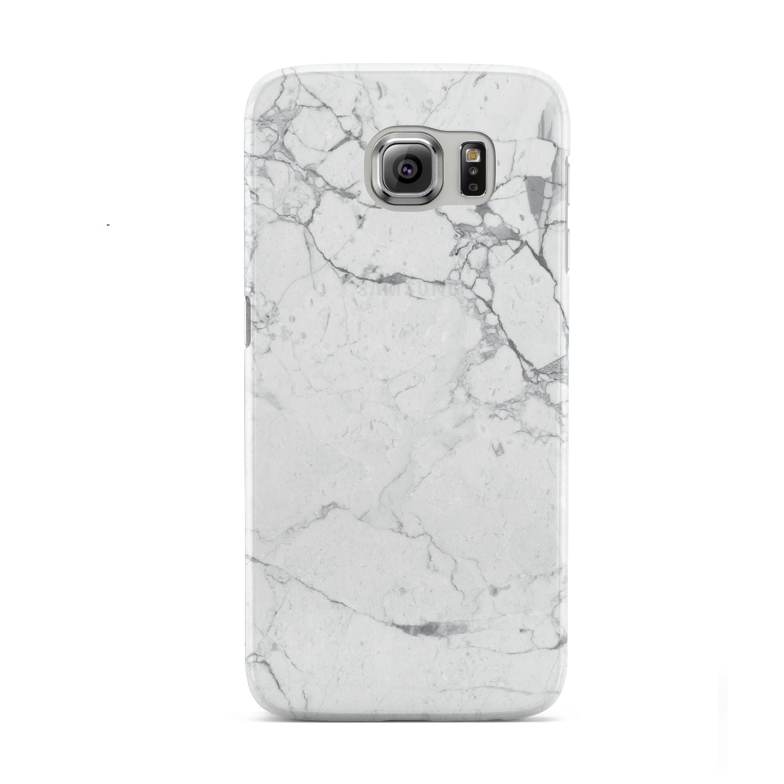 Faux Marble Effect Grey White Samsung Galaxy S6 Case