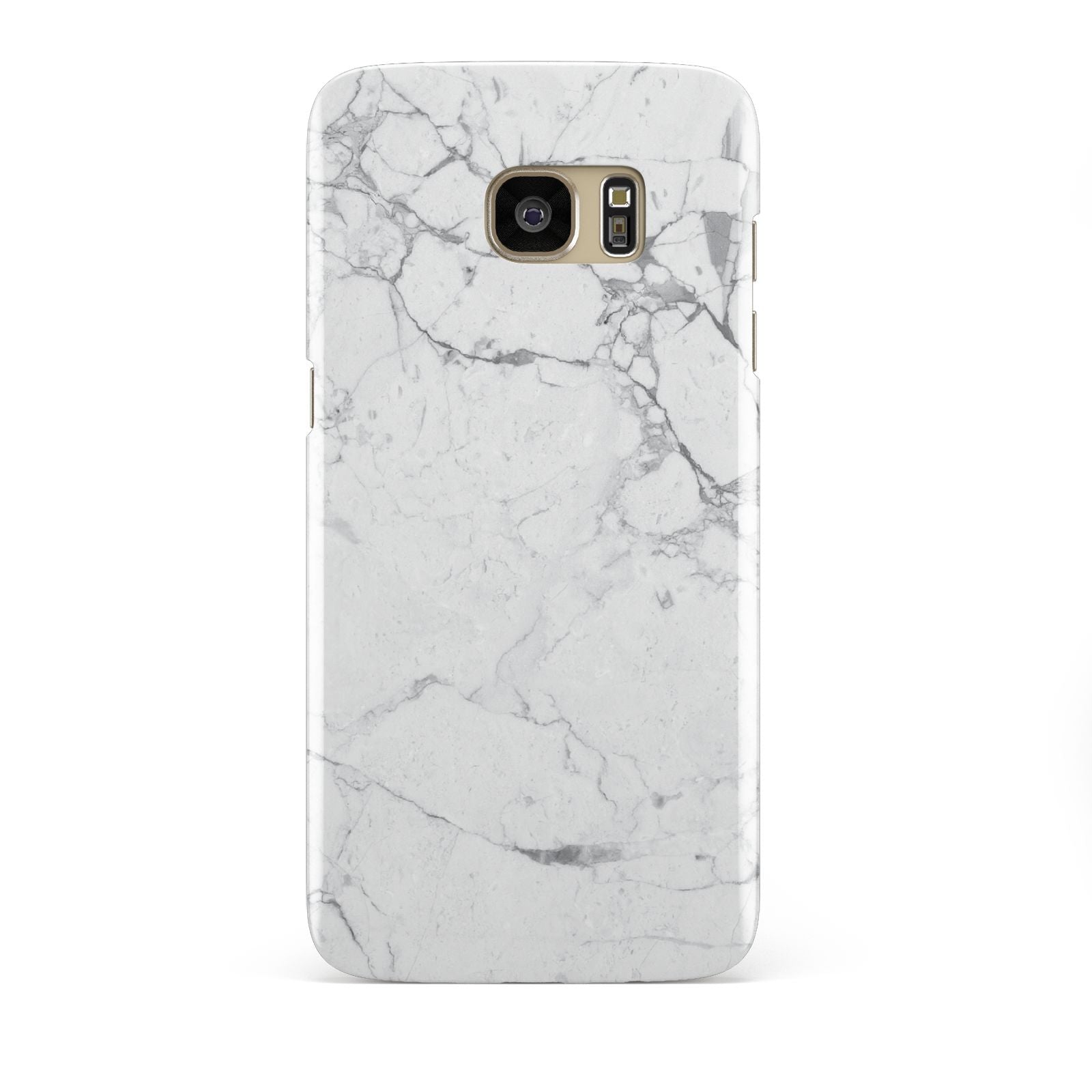 Faux Marble Effect Grey White Samsung Galaxy S7 Edge Case
