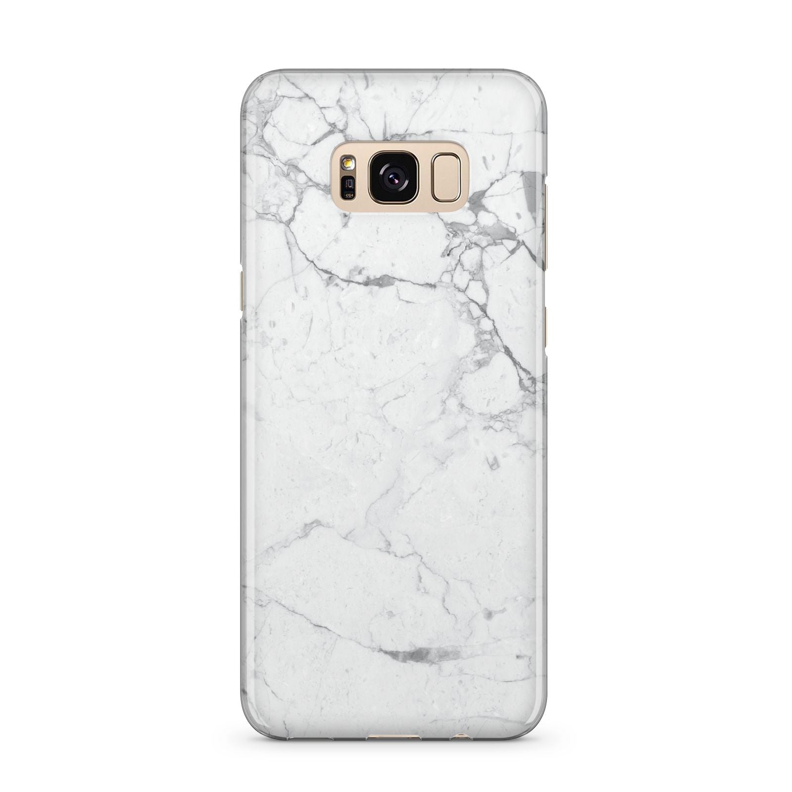 Faux Marble Effect Grey White Samsung Galaxy S8 Plus Case