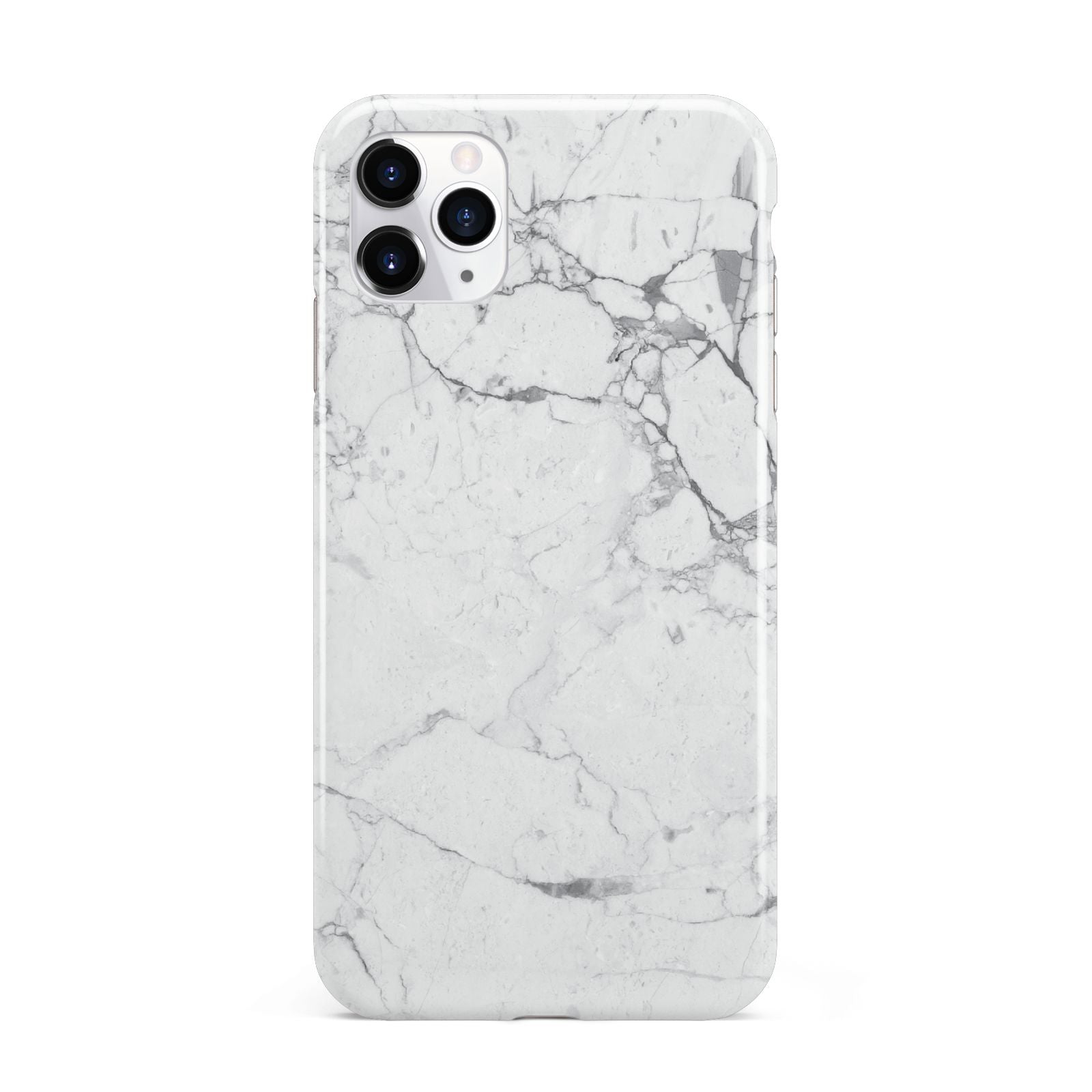 Faux Marble Effect Grey White iPhone 11 Pro Max 3D Tough Case