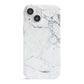 Faux Marble Effect Grey White iPhone 13 Mini Full Wrap 3D Snap Case