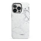Faux Marble Effect Grey White iPhone 13 Pro Full Wrap 3D Tough Case