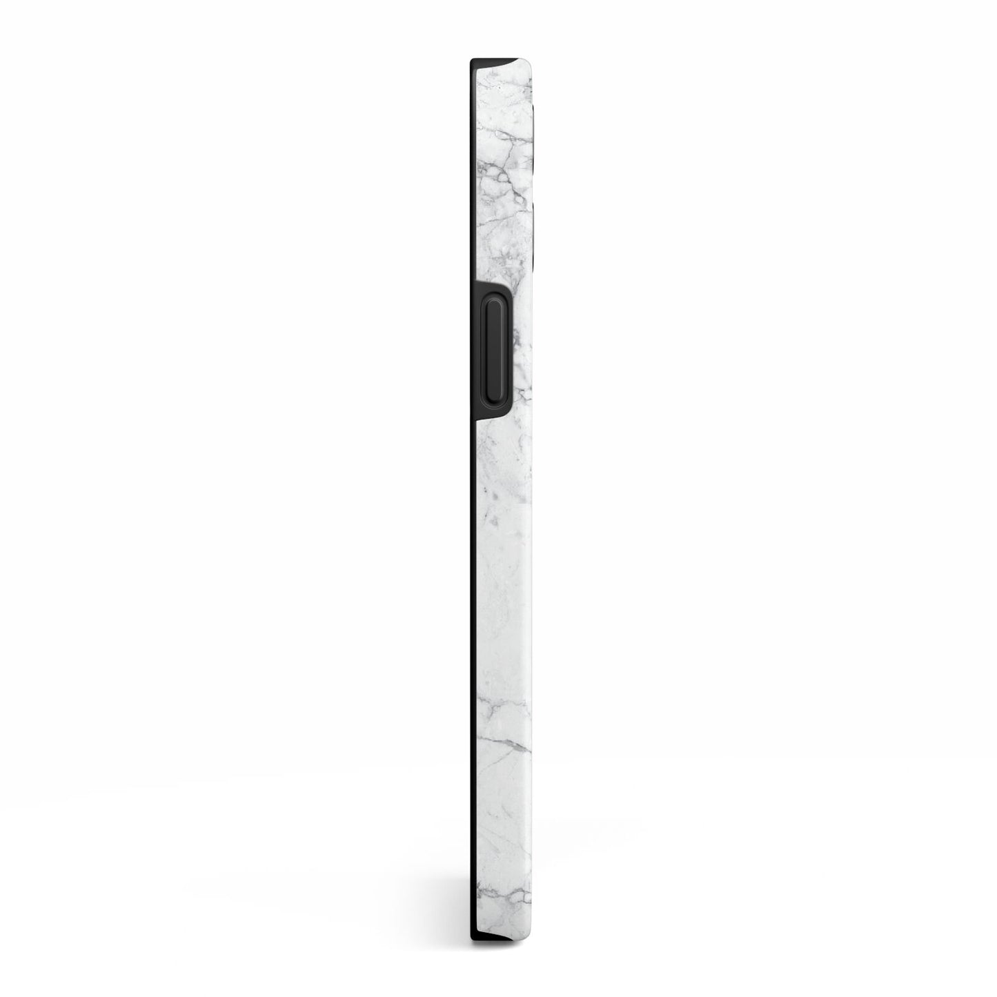 Faux Marble Effect Grey White iPhone 13 Pro Max Side Image 3D Tough Case