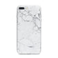 Faux Marble Effect Grey White iPhone 7 Plus Bumper Case on Silver iPhone