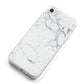 Faux Marble Effect Grey White iPhone 8 Bumper Case on Silver iPhone Alternative Image